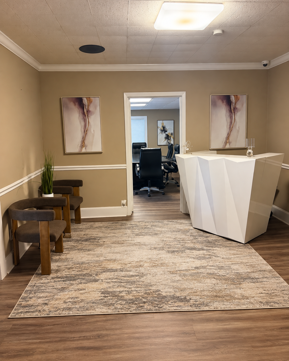 Reception and waiting area